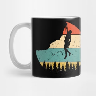 Vintage Rock Climbing T Shirt Mountain Climber Mug